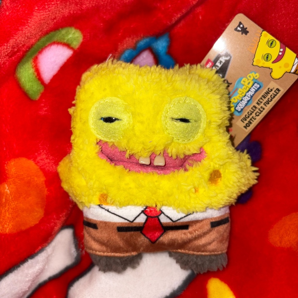 Spongebob SquarePants Fuggler plush keychain RARE BRAND NEW QUICK SHIP